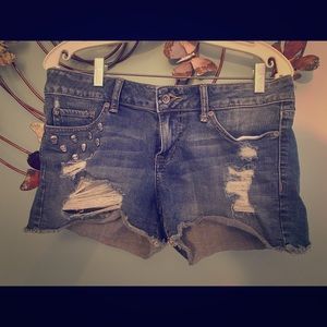 Denim jean shorts